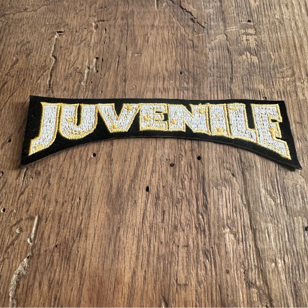 Vintage 90s Juvenile Embroidered patch